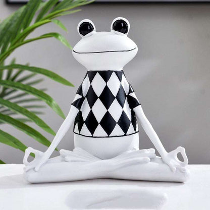 Meditation Frog Resin