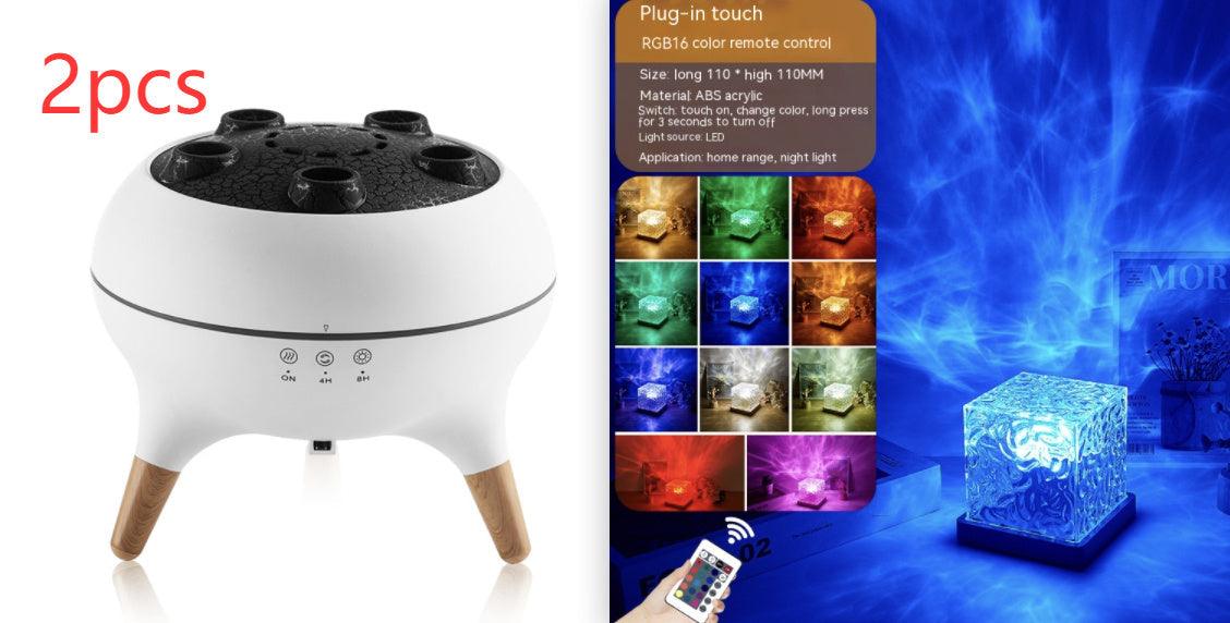 USB Rotating Water Ripple Night Light