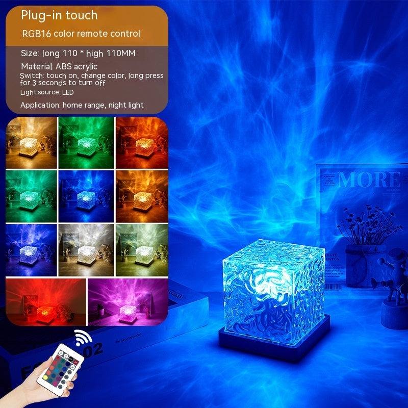 USB Rotating Water Ripple Night Light