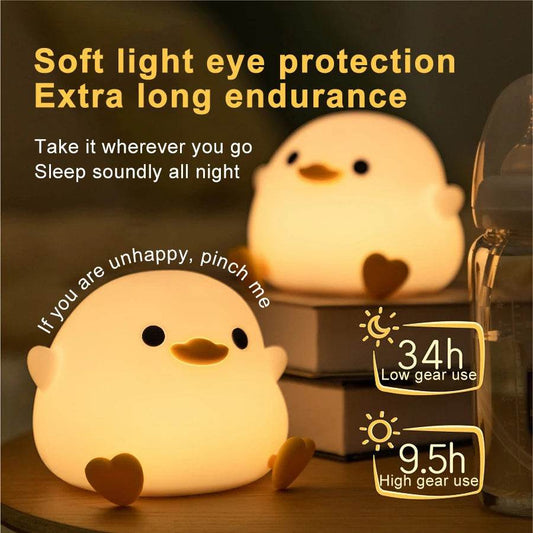 Cute DouDou Duck Alarm Clock Lamp