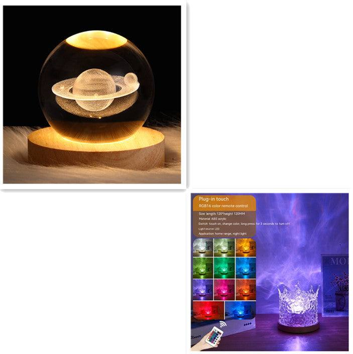 USB Rotating Water Ripple Night Light