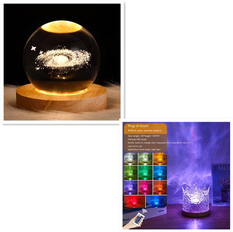 USB Rotating Water Ripple Night Light