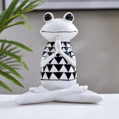 Meditation Frog Resin