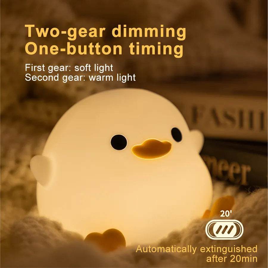 Cute DouDou Duck Alarm Clock Lamp