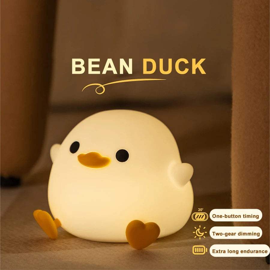 Cute DouDou Duck Alarm Clock Lamp