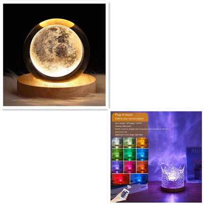 USB Rotating Water Ripple Night Light